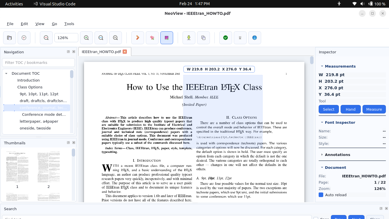 NeoView Measurement Tool